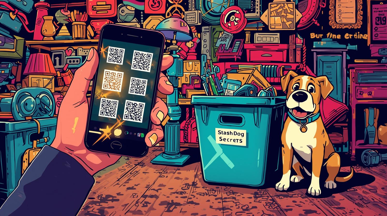 Get X-Ray Vision (and a Cleaner Living Space) with QR Codes + StashDog